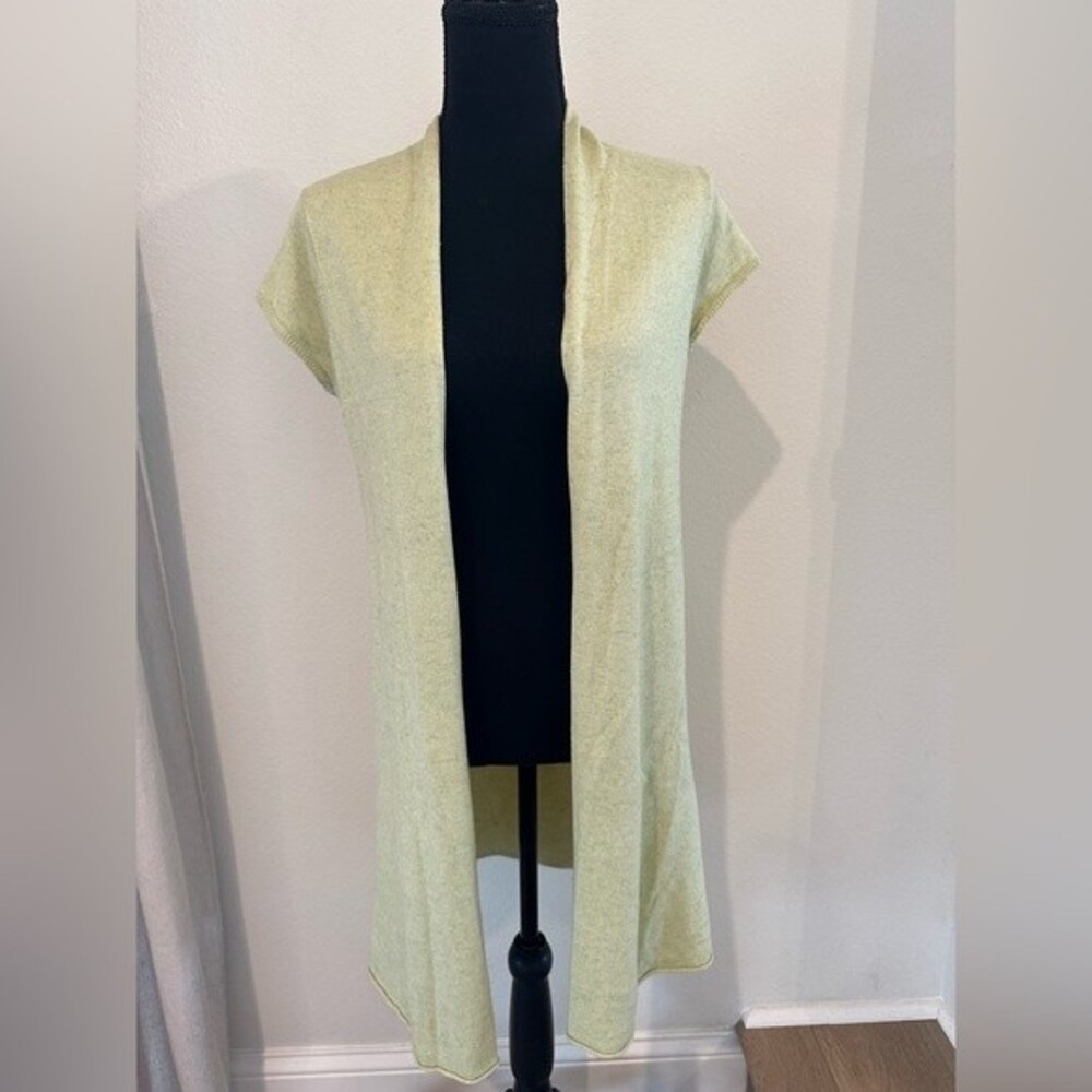 Eileen Fisher Beautiful Long Vest Silk Cashmere Petite Small